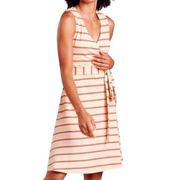 Toad&Co Cue Striped Sleeveless Dress Size S - Picture 1 of 6